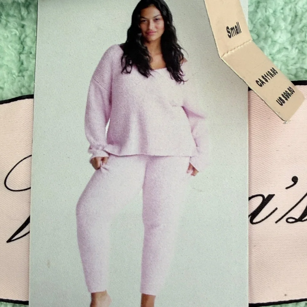 Victoria's Secret Light Green Knit Lounge Set - Picture 3 of 3